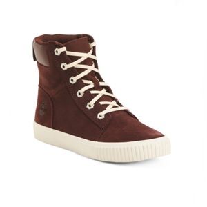 Timberland Dark Burgundy Skyla Bay 6in Suede Boots Women’s Size 6 Medium NEW